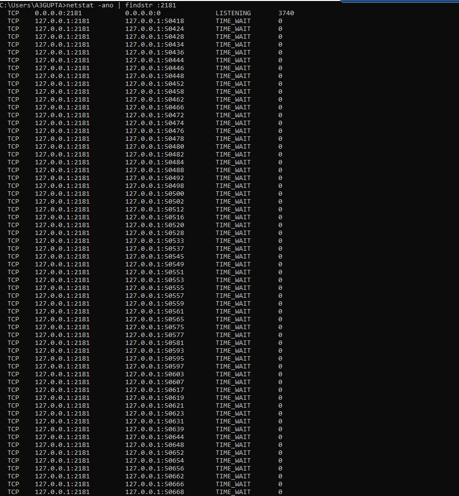 Open ZooKeeper Connections